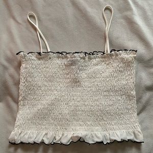ruffled crop top